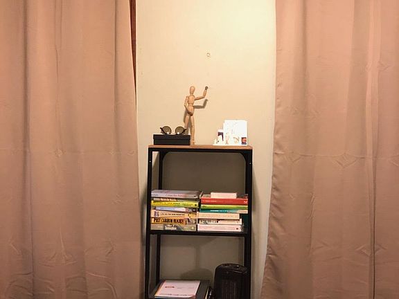 One of three bedrooms