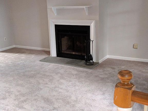 Living room fireplace