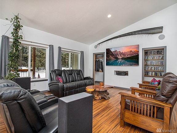 Living area adjacent to the kitchen.