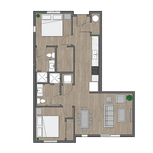 Floor plan Turquoise