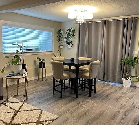 Dining room with sliding door to back yard