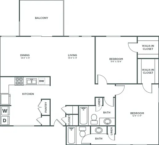 Oak (1253 SF) Oak (1253 SF)