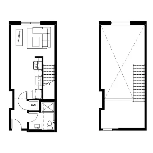 Floor plan Studio Loft 2