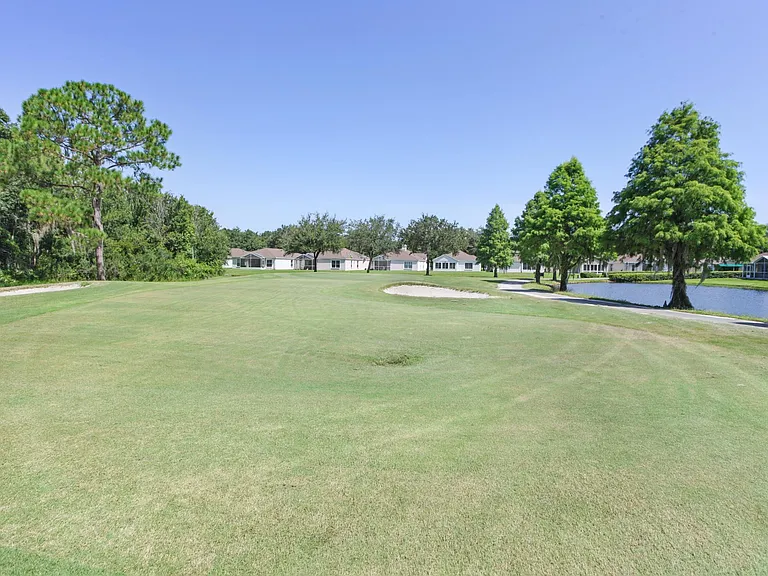 10th hole behind the home