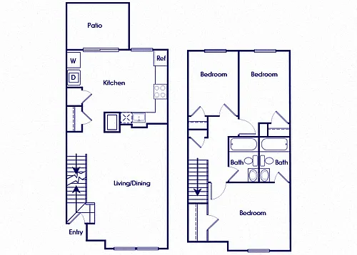 Floor plan C3TH_RiverwoodsatTowneSquare