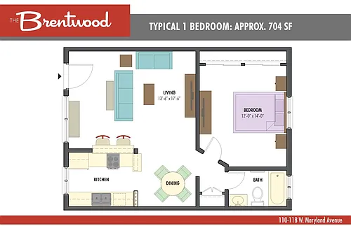 Floor plan One Bedroom
