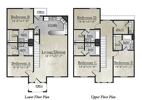 Floor plan 5X5