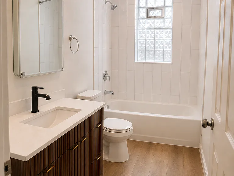 projected-finished bathroom