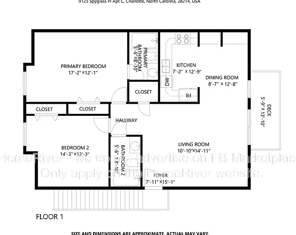 2 bed, 2.0 bath, 936 sqft, $1,200 — Photo 4