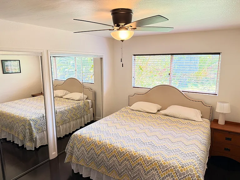 Bedroom 2: King Bed and Large Closets