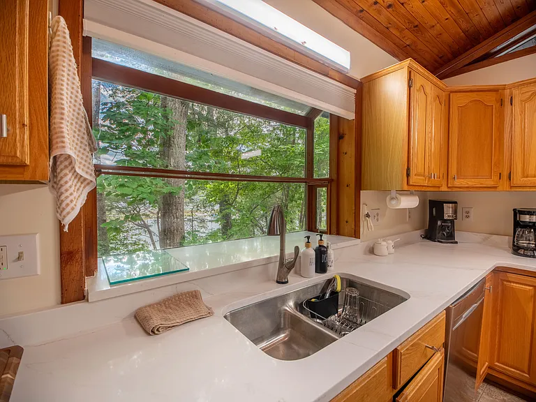 View of water front from kitchen