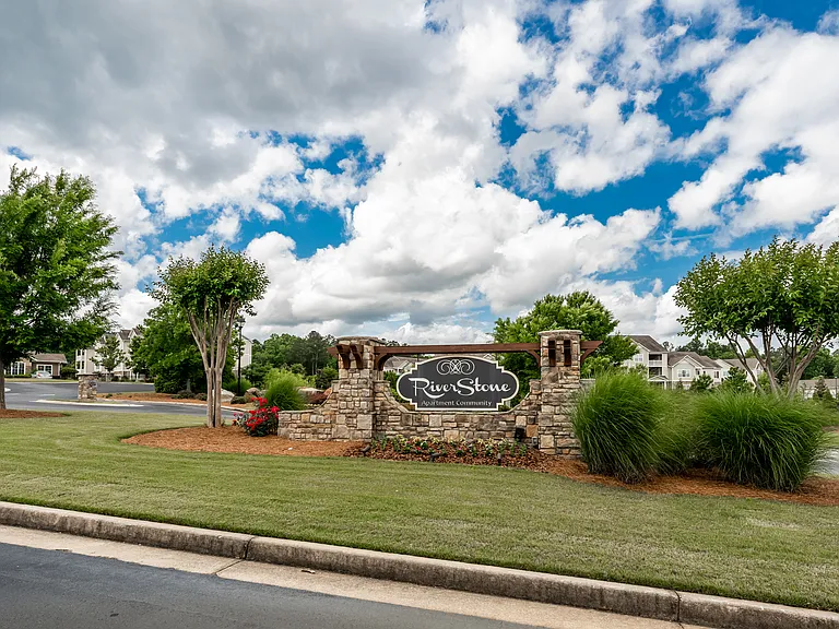 Riverstone entrance sign