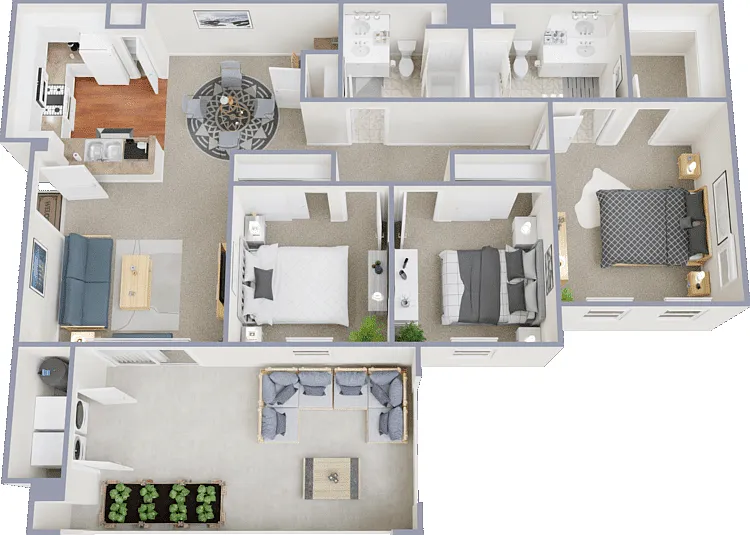 Plan 3 Floorplan Diagram