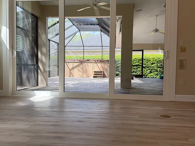 view of Patio with private heated Swim-Spa