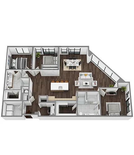 Floor plan Q