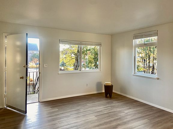 Tons of light in the main living room and throughout the apartment.