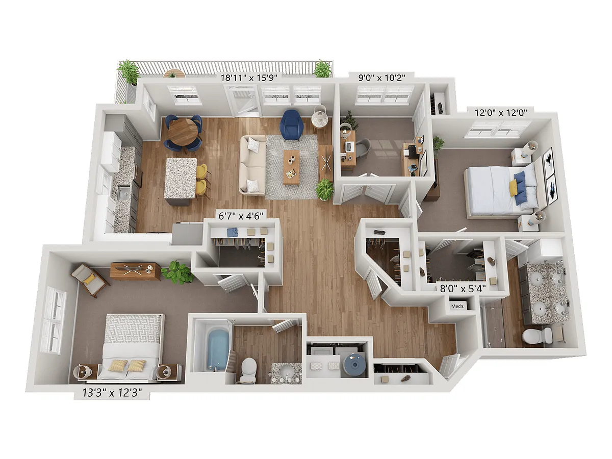 Floor plan B4A - Amethyst