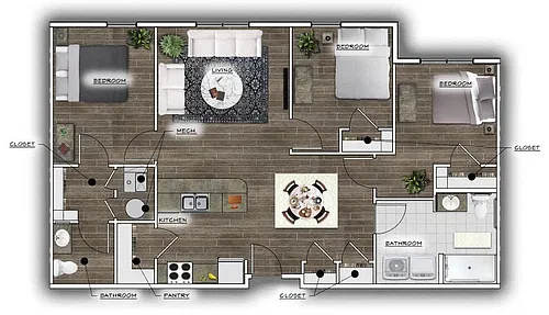 Floor plan 3 Bedroom