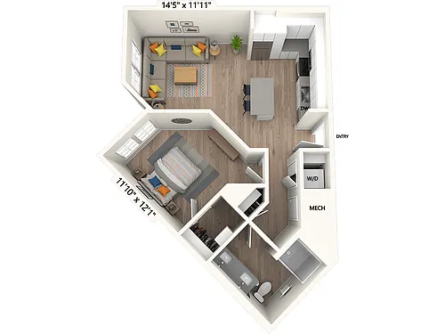 Floor plan AM12.1-M-Scheme II