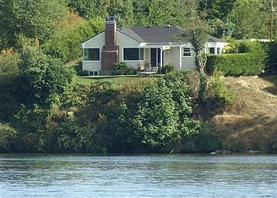 Back of the home from the water
