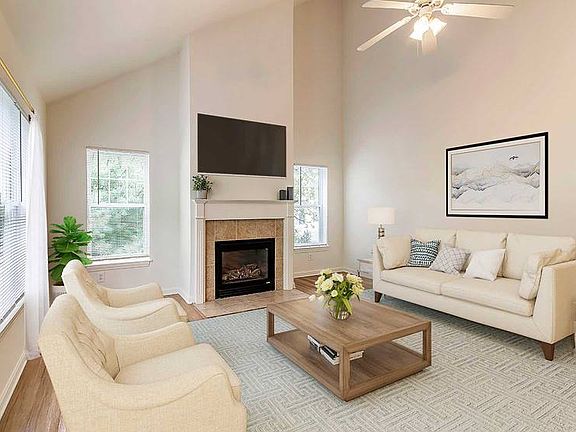 Newly renovated Finish Package II living area with hard surface flooring