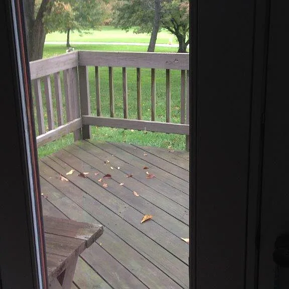 Golf course view from main floor deck