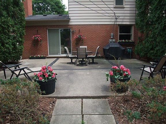 Large cement patio