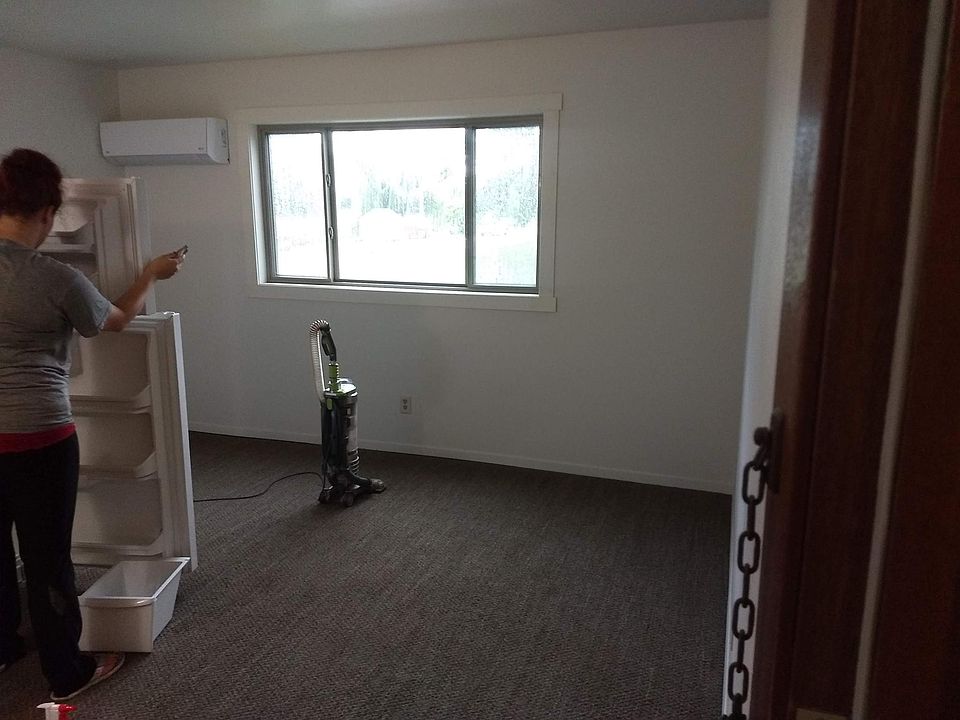 Living room with picture window.