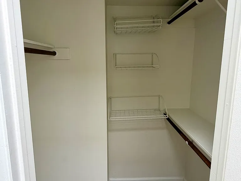 Walk-in closet for upstairs loft bedroom