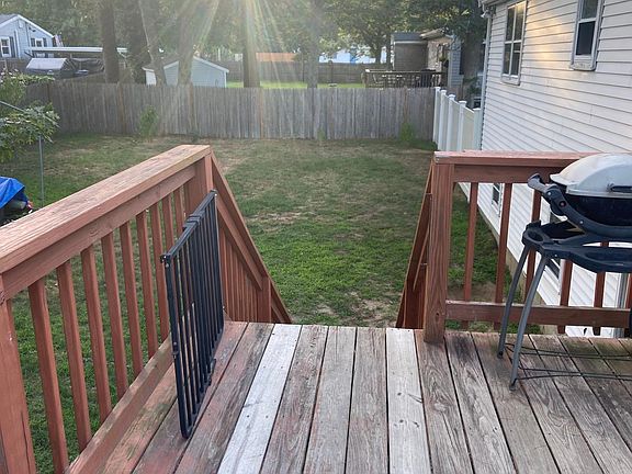 View from the deck , this is the designated side of the yard for apt #1