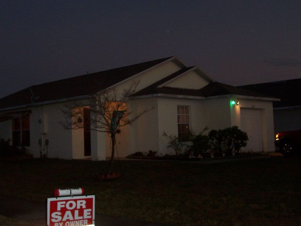 Front of home at dusk...