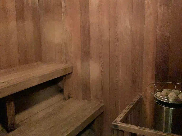 Sauna - building amenity.