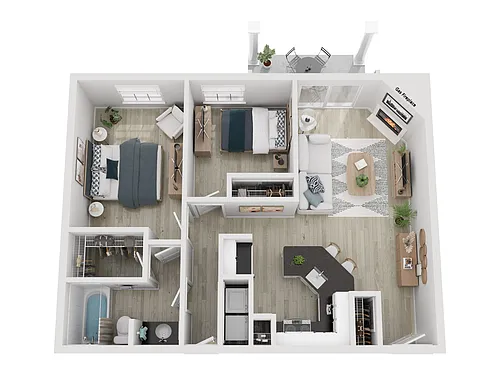 Floor plan 2X1 A