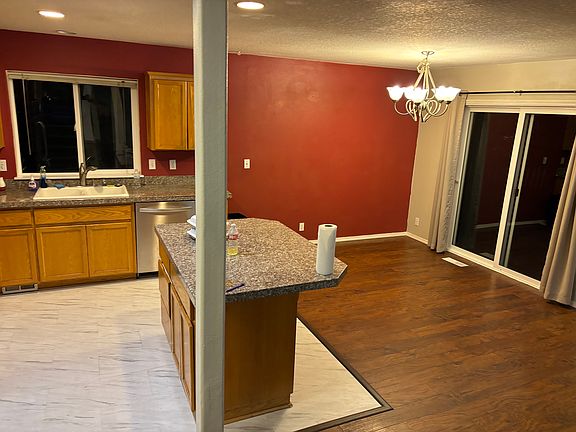 Open concept, kitchen, and dining area