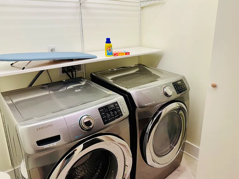 Included laundry area.