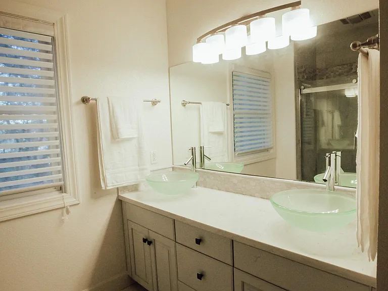 Hallway bathroom