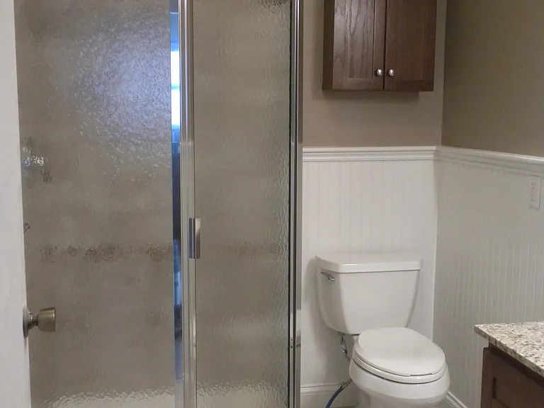 Large tiled shower
