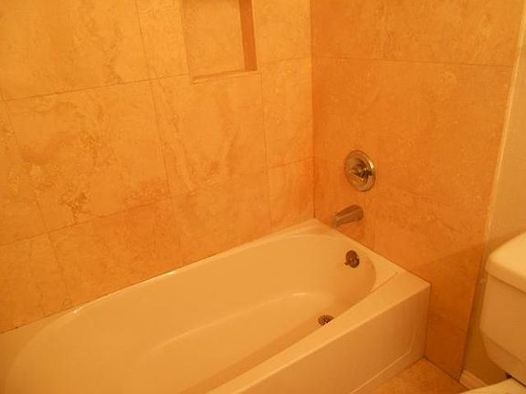 Travertine bathroom