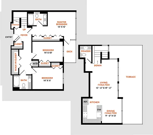 Floor plan Plan 3C
