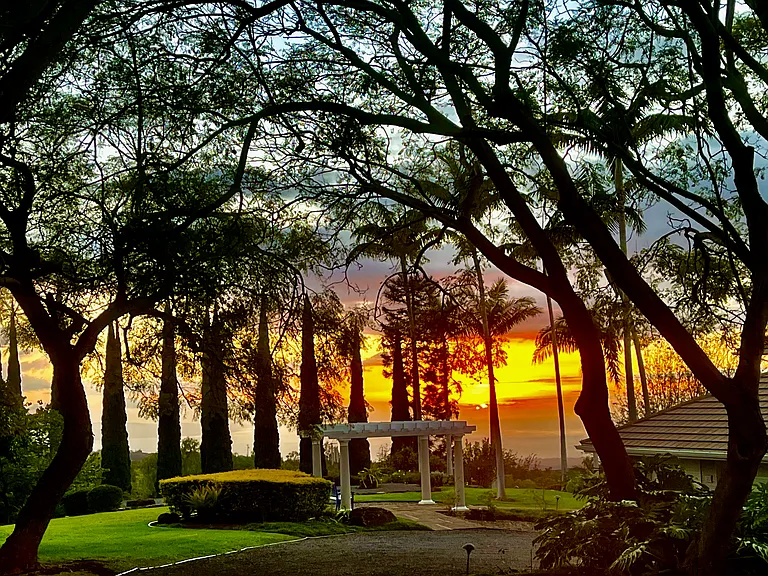 Sunset on property
