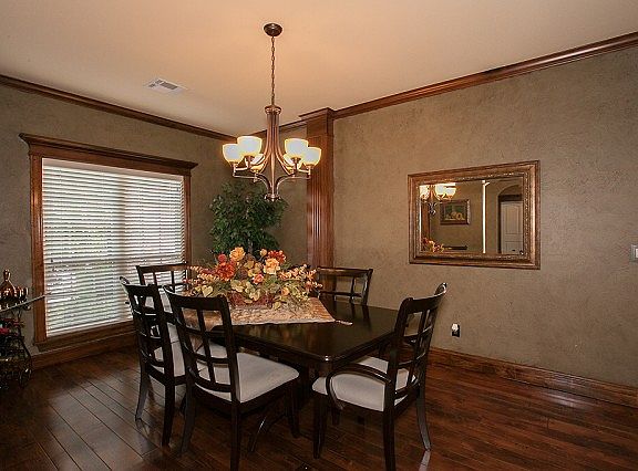 View of formal dining room from entry