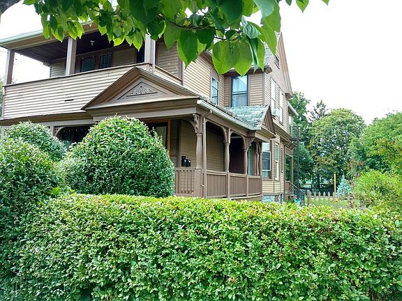 Restored Queen Anne style Victorian house. Large lot and quality landscape maintenance create a park-like atmosphere.