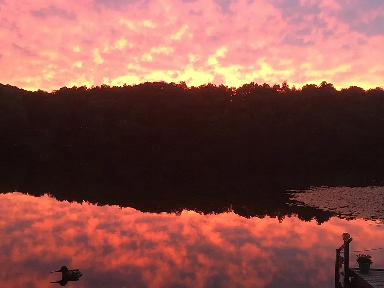 Sunset from the deck