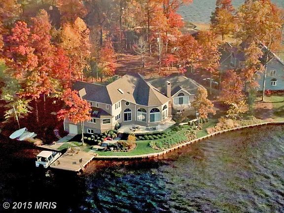 Aerial view of house