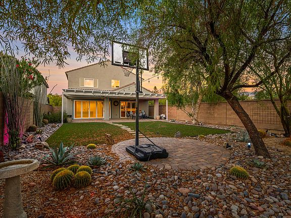 2485 Sturrock Dr Henderson Rental Front View Anthem Highlands backyard twlight 4_08282024