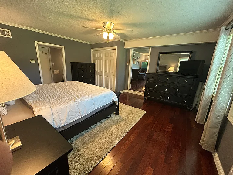 Another view of the Master Bedroom, and the door that leads to the main living room.