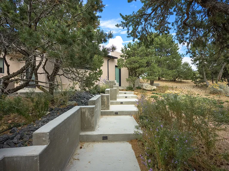 Walkway from garage to side door of house