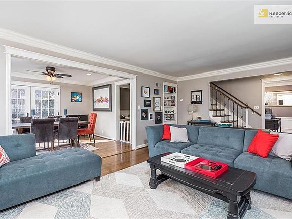 A four piece furniture set fits comfortably in this room!
