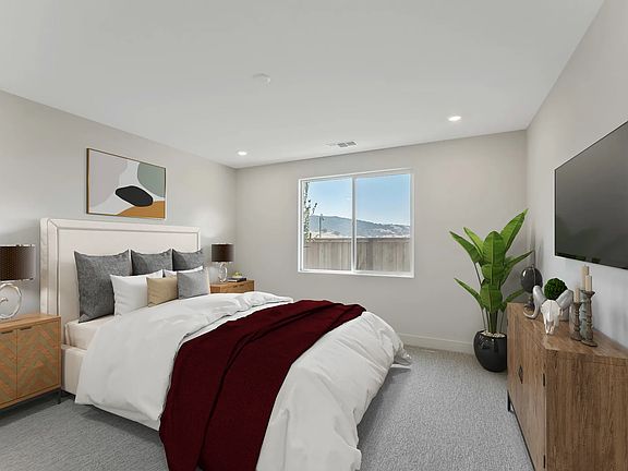 Primary Bedroom Virtually Rendered