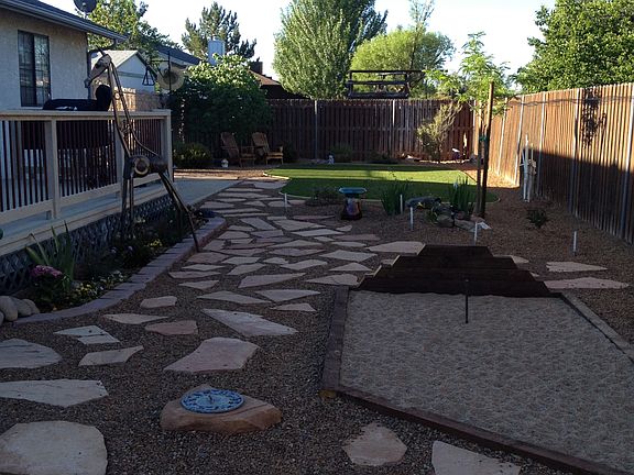 Back Yard with Horseshoe Pit